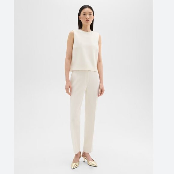 Theory Treeca Full Length Pant in Admiral Crepe - Size 2 - NWOT - Picture 1 of 7
